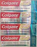 Colgate Total Advanced Fresh with Whitening Gel Toothpaste, 4 oz (Pack of 4)