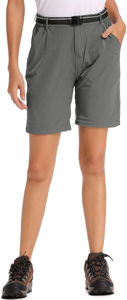 Jessie Kidden Women's Convertible Hiking Pants Quick Dry Stretch Outdoor Fishing Safari Travel Camping: Clothing