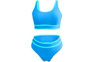SHOPESSA Womens Swimsuits High Waisted Bikini Set Tank Top Tankini Tops with Swim Bottoms Beach Resort Wear