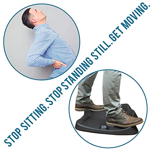 Anti Fatigue Mat Standing Desk Kitchen Floor Mats Comfort Foam Cushion For Home Office Non Skid Slip Rubber Black Ergonomic Stand Foot Massage Pad - Thumbnail 5