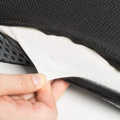 Dreamer Car Seat Cushion Seat Pad with Strap -Memory Foam Car Cushion for Driving-Orthopedic Support and Pain Relief for Tailbone, Coccyx and Hips (Black)