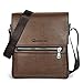 Vbiger Men's Shoulder Bag Cross Body Messenger Bag Pu Leather Business Briefcase (Brown)