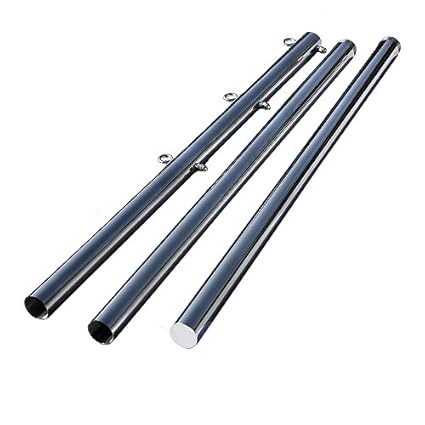 Yaccu Edelstahlmast für Sonnensegel, 3m lang, ca. 48 mm Aussendurchmesser