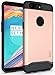 OnePlus 5T Case, TUDIA Slim-Fit Heavy Duty [Merge] Extreme Protection/Rugged but Slim Dual Layer Case for OnePlus 5T (2017 Version) (Rose Gold)