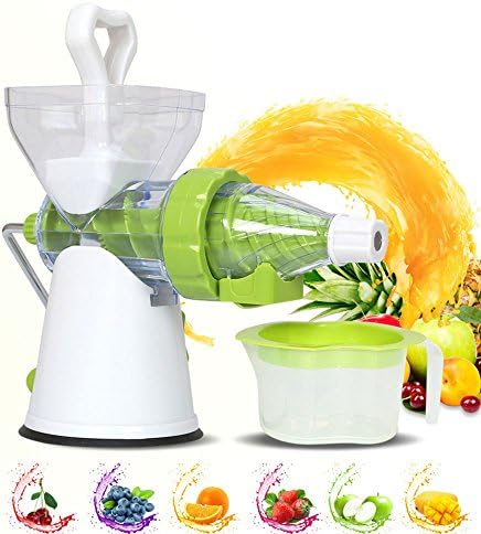 WESEASON Multi-Functional Fruit Ice Cream Machine Healthy Juicer Fruits And Vegetable Hand-Manual Wheatgrass Juicer Kitchen Or Dining Room Hand Crank Reamer Children's Juice Machine