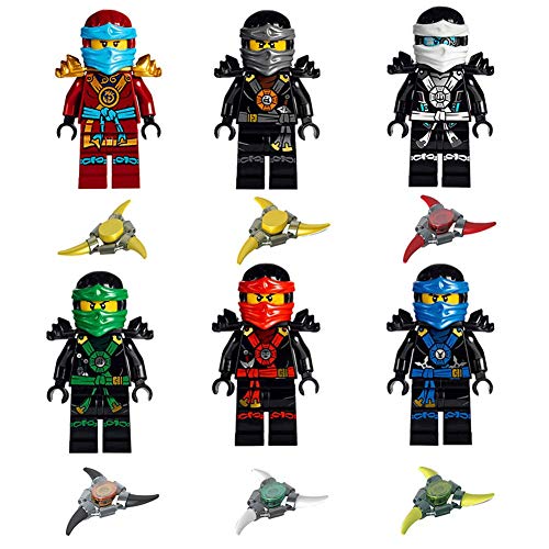 Ninjago Building Blocks 18 Pcs Toys Minifigures Action Figures with Accessories for Kids Set Gift Children Kids Game Toy Play Fun