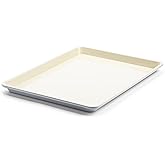 GreenLife Bakeware 18” x 13” Half Cookie Sheet Baking Pan, Non-Toxic PFAS-Free Healthy Ceramic Nonstick, Oven Safe to 450°F, Easy Release, Even Heating, Easy Clean, Gray