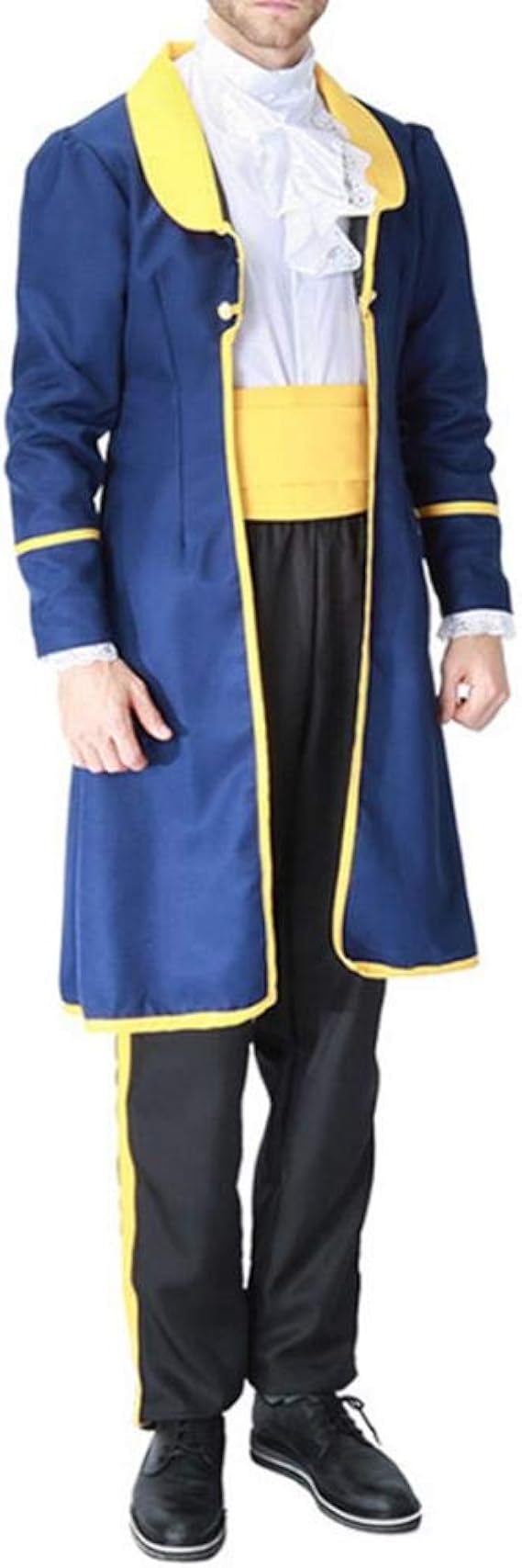 Amazon Co Jp 美女と野獣 王子 国王様衣装 クリスマス 男性用 コスチューム 仮装 大人用 衣装 学園祭 文化祭 新年会 舞台 演出服 服 ファッション小物