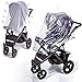 Anchor Life Stroller Rain Cover with Mosquito Net - Protects Babies from Sun, Wind, Rain, Snow, Dust - Breathable Bug Shield with Ventilation Lids