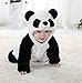 Meilaier Unisex-baby Winter Flannel Romper Panda Onesie Outfits Suit