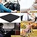 SUNFICON Air Cushion Inflatable Chair Air Seat Cushion Car Portable Breathable Comfort Cushion Office Wheelchair Pad Orthopedics Pain Pressure Relief Cushion Camping Seat Mat 18 x 16 x1 in Black