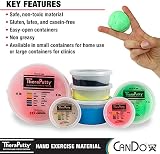 Cando TheraPutty 4 oz Green Medium Therapy Putty for Hand Rehabilitation view 5