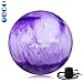 Trideer Yoga Ball - Exercise Ball for Workout pilates Stability - Anti-Burst and Slip Resistant for physical therapy, Birthing, Stretching & Core Workout, Office Ball Chair, Flexible Seating, Home Gym