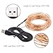 LED String Lights, Waterproof Fairy String Lights 100 Leds 33ft Starry String Lights USB Powered Copper Wire Lights for Bedroom, Patio, Party, Wedding, Christmas Decorative Lights (Warm White)
