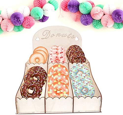 Candy Dessert Donut Cake Case Stacking Kids Birthday Party Decoration Wooden Display Suppliess