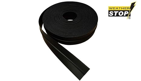Weather Stop WS016–05 5 m Garador Tür Seite Wellendichtring, schwarz