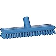 Vikan - 70413 Deck Scrub Brush, 10-3/4"L, Stiff, Blue