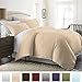 ienjoy Home Hotel Collection Luxury Soft Brushed 1800 Series Microfiber Duvet Cover Set - Hypoallergenic - King/Cal King, Cream