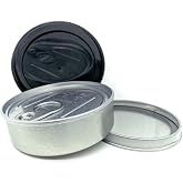 DOUKI 20sets Cali Self-seal Tin Can with Lid - Tuna Can Hoop Ring - NO TOOLS NEEDED