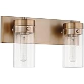 Nuvo Lighting Intersection Burnished Brass Two-Light Bath Vanity