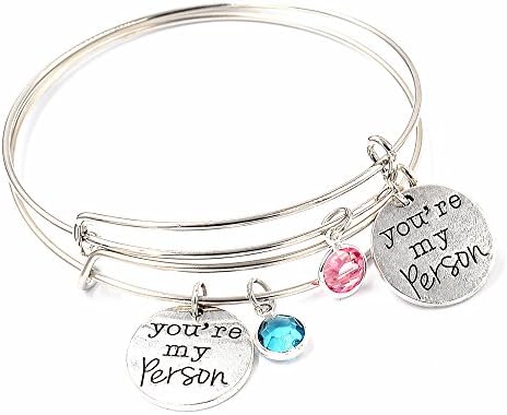 Exquisite Couple Bracelets Simple Antiallergic Engraved Lovers Bangle With Lettering You Are My Person