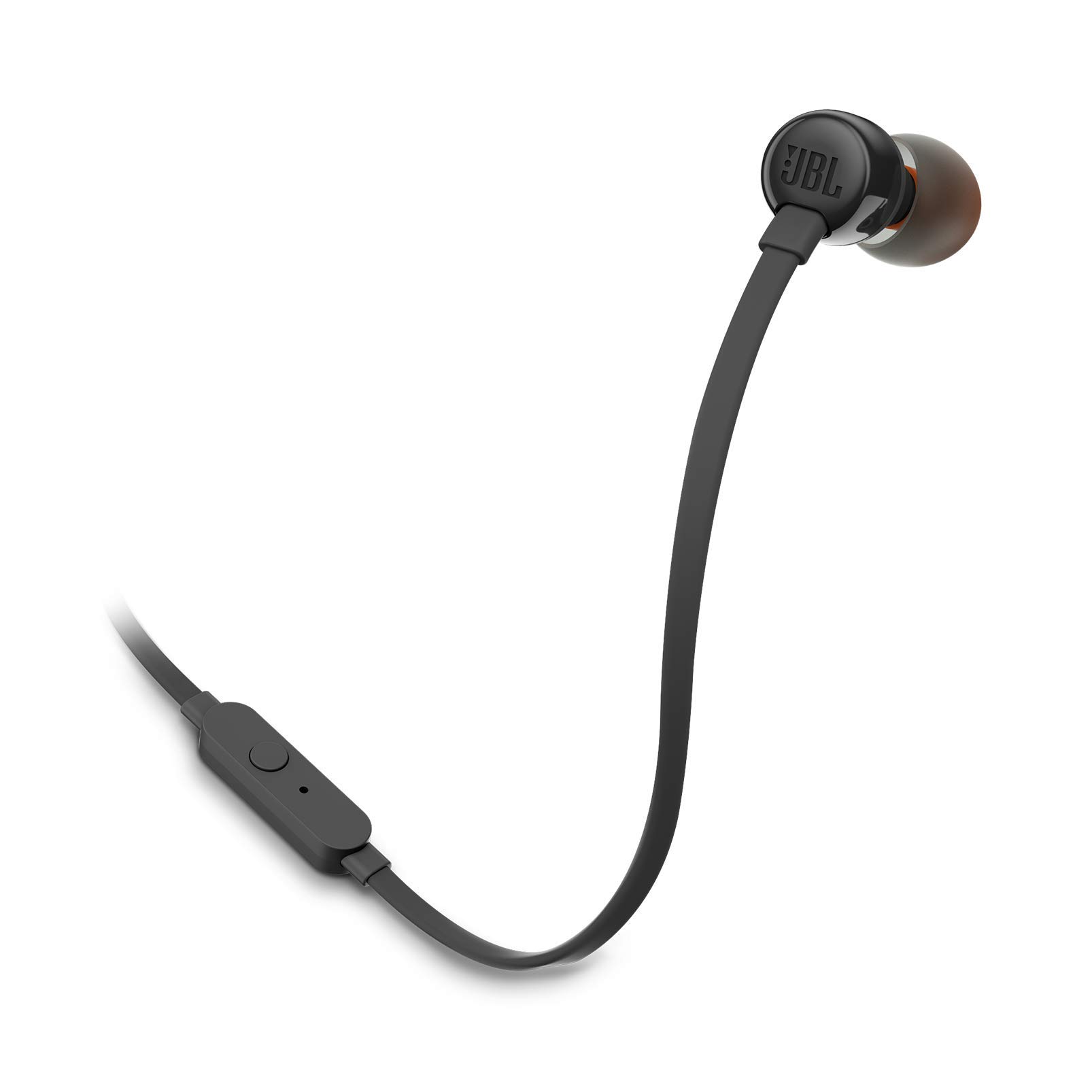JBL T110 Universal In-Ear Headphones with Remote Control and Microphone, Black