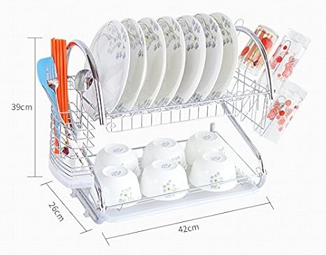 Amazon Mijiyu水切りラック 食器 水切りバスケット スリム2段 水切りかご 収納食器 キッチン用品 食器棚 おしゃれ Mijiyu J 水切りラック オンライン通販