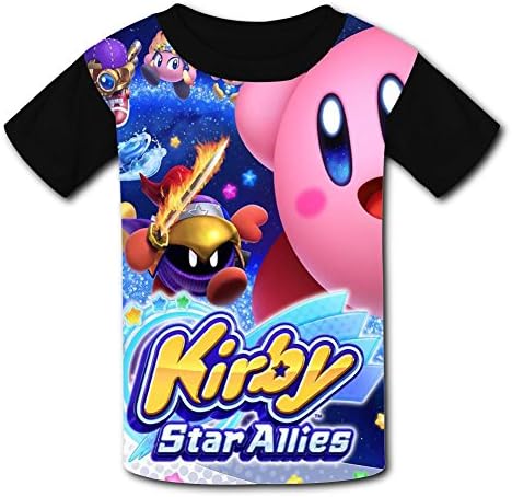 Youujihus Star Allies_Kirby 3D Print Youth T-Shirts Crew Neck Kids Tees