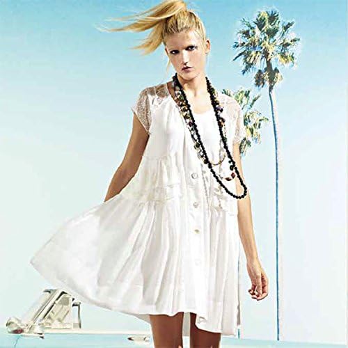 Amazon Co Jp インポート ワンピース イタリア インポート Eleonora Amadei 刺繍ワンピース 白 42 約9号 服 ファッション小物