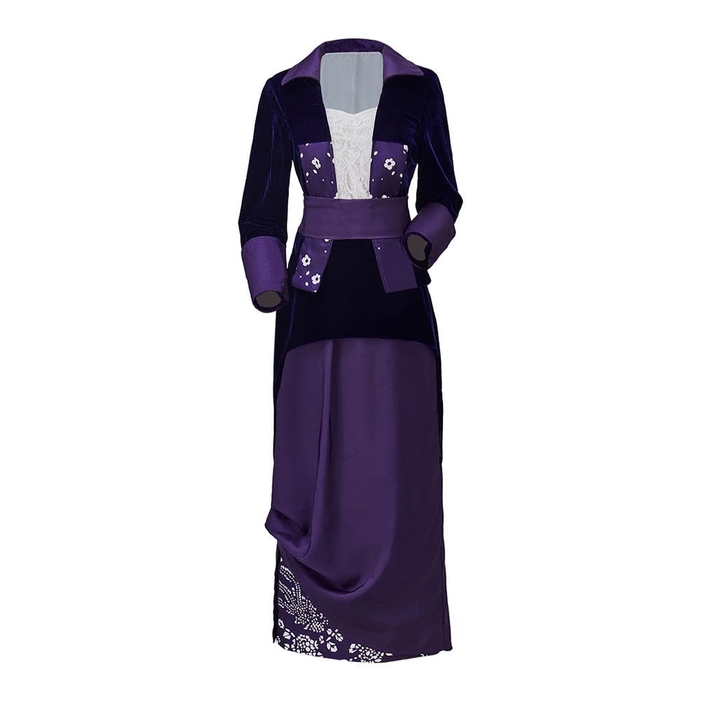 Photo 1 of ADuchessCos Titanic Rose DeWitt Bukater Cosplay Costume Titanic Dress Purple Rose Flying Costume Outfit for Women Adult
