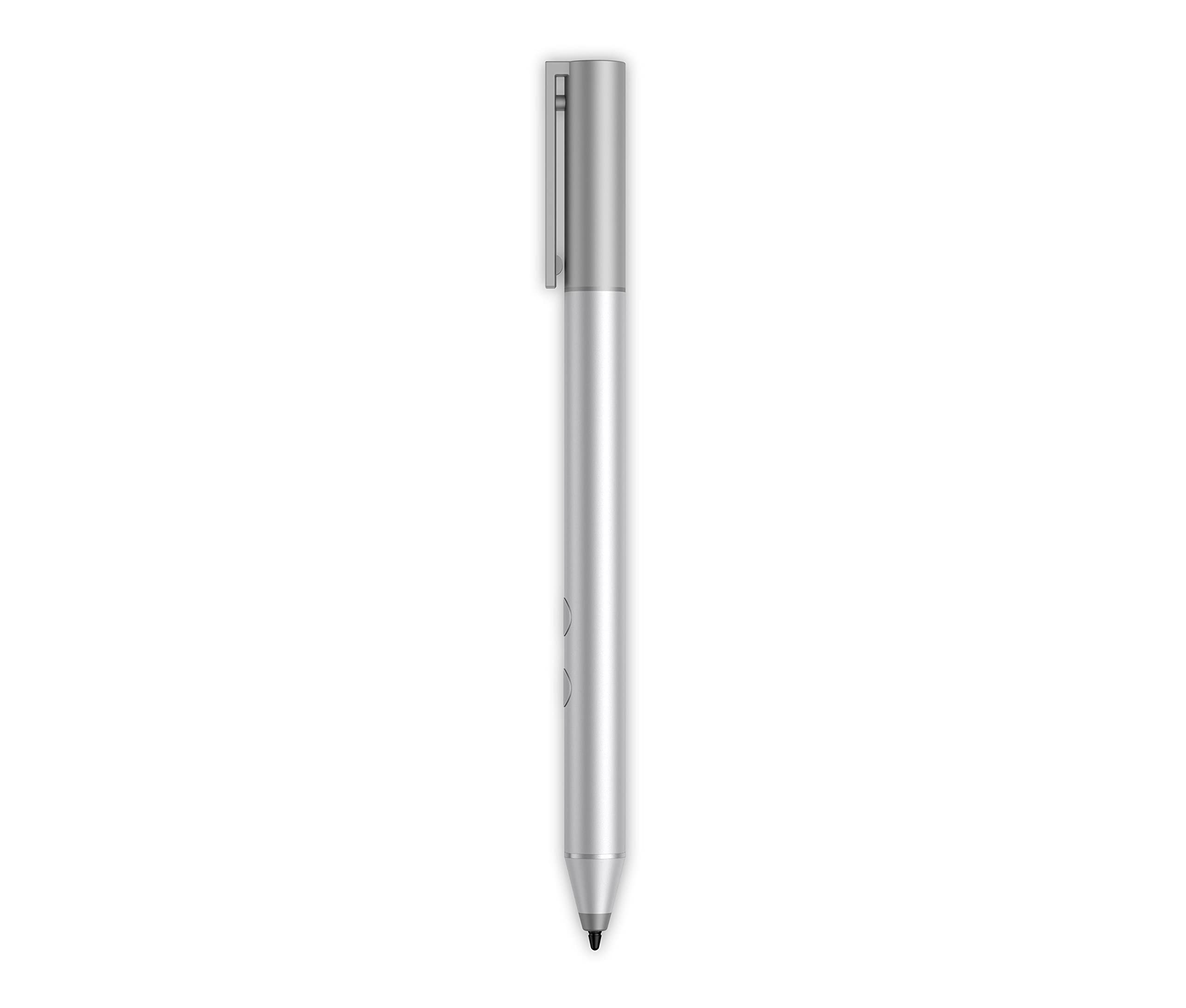 HP Pen Stylus with Pressure Sensitivity for Windows Pen Enabled Laptops. 18-Month Battery Life Precision Function buttons Premium - Silver