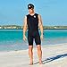 Synergy Triathlon Tri Suit - Men's Sleeveless Trisuit (Black/Black 21, Large)