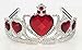 Forum Novelties Ruby Heart Tiara