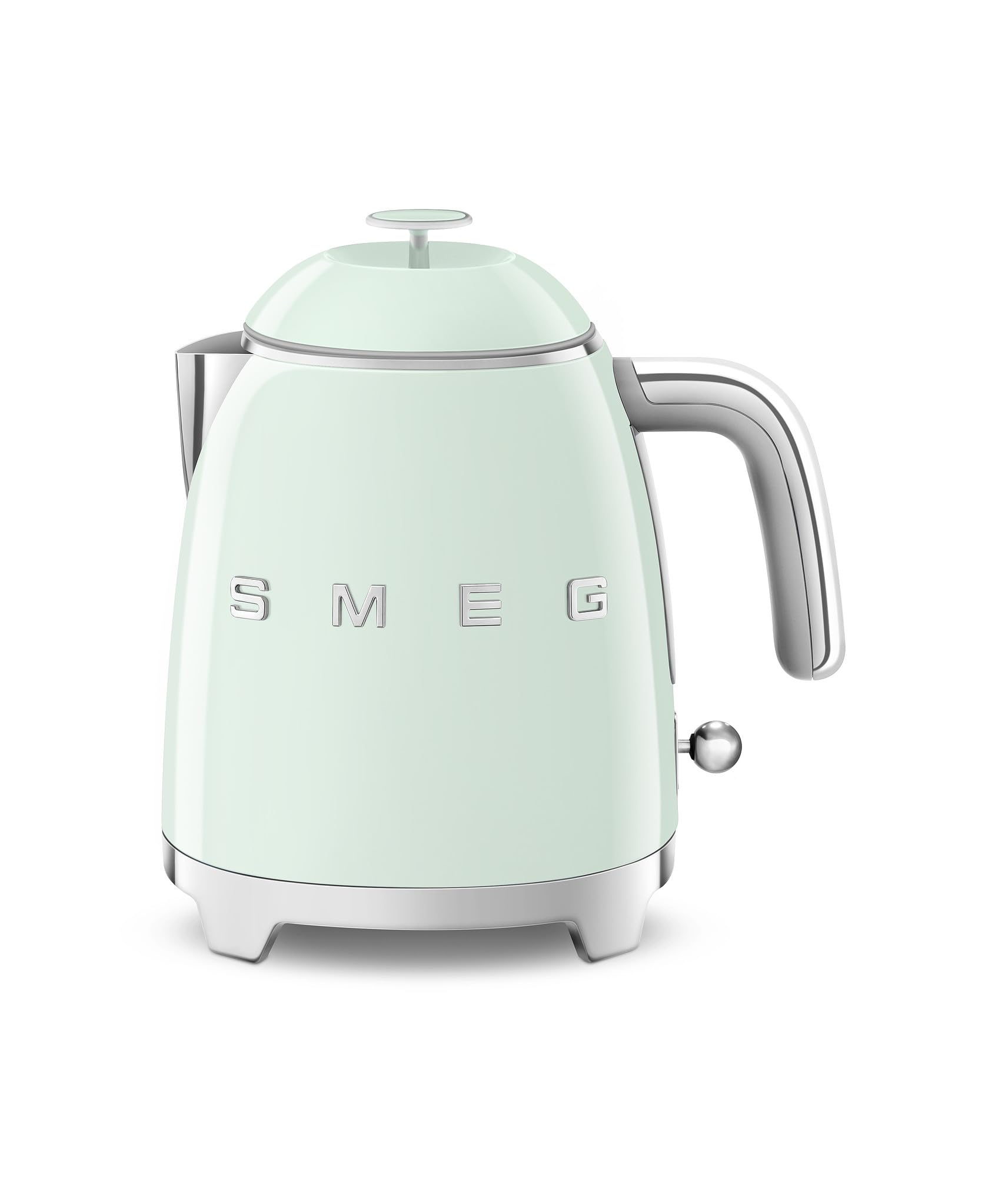SMEG Mini 50's Retro Style 3 Cup Electric Kettle with Double Wall Anti Slip Base and Water Level Indicator (Pastel Green) Image