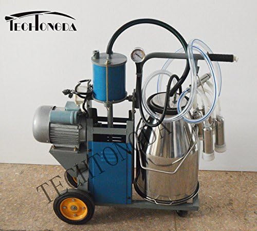 TECHTONGDA Electric Piston Milking Machine For Cows Bucket Milker