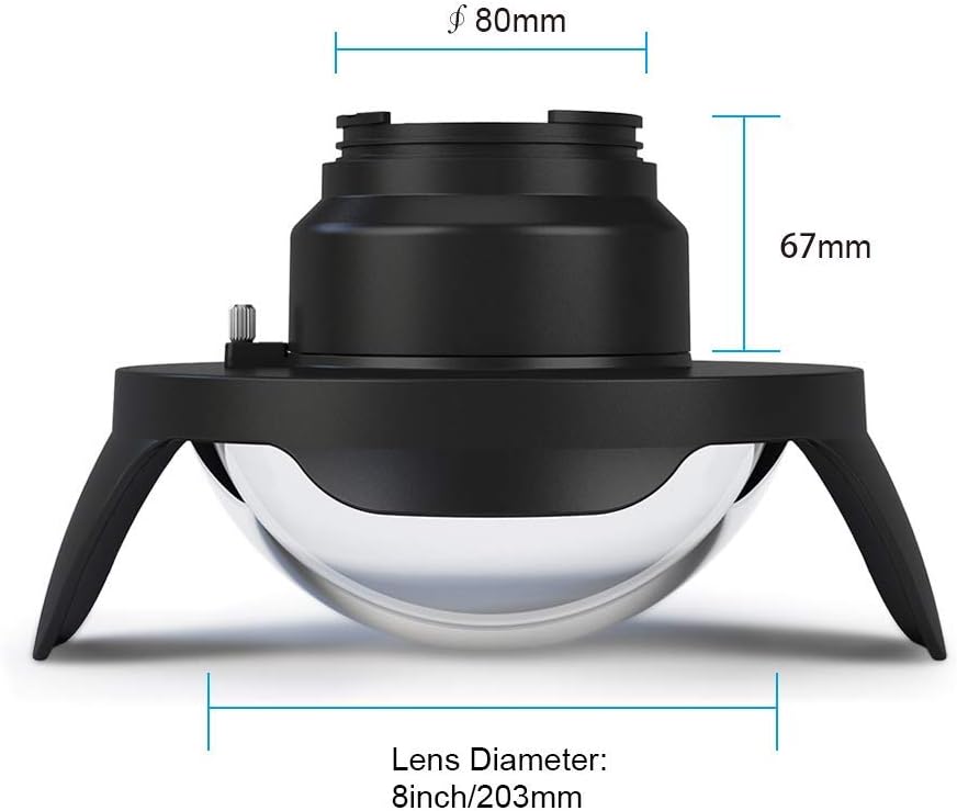 Sea frogs 8" Dry Dome Port for A6xxx series Salted Line & Sony a7 II(28-70mm/16-35mm/24-70mm) Panasonic GH5 (12-60mm) waterproof housing 40M/130FT - Image 3