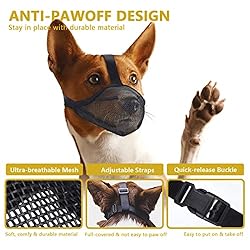 YAYOSUE Soft Dog Muzzle for Large Medium Small