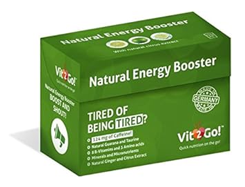 Vit2Go Energy Pulver mit Koffein, Taurin, Guarana und L-Tyrosin (10)