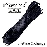 850 Paracord Black 100 Feet. Average Test Strength @ 850.8 Guaranteed. Stronger than 550 or 750. Mold Mildew and UV Resistant. Made in the USA By a Certified Military Contractor. (BLACK)