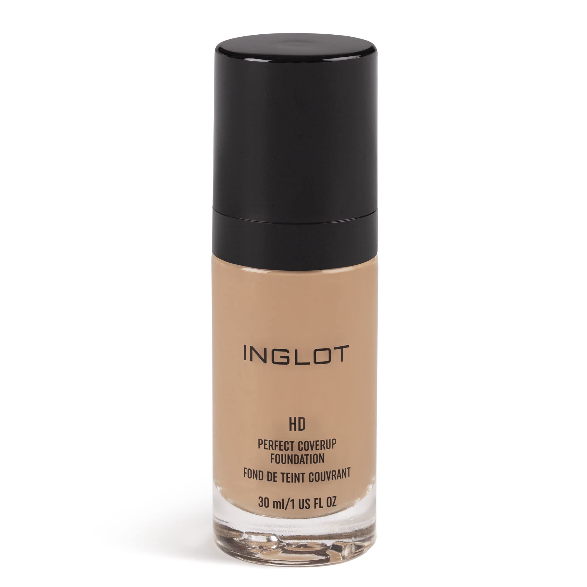 Inglot HD Perfect Coverup Foundation - Foundation with Airbrush Effect | For full coverage and long-lasting make-up | Maintains a Matt Effect and Smooth Skin | 30 ml | 76