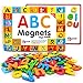 Pixel Premium ABC Magnets for Kids Gift Set - 142 Magnetic Letters for Fridge, Dry Erase Magnetic Board and FREE e-Book with 40+ Learning & Spelling Games - Best Alphabet Magnets for Refrigerator Fun!