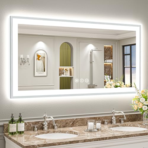 AWANDEE LED Bathroom Mirror Dimmable Anti-Fog