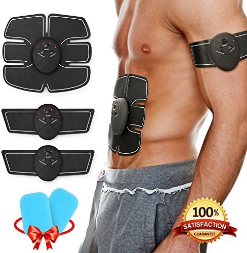 Koooper Muscle Toner ABS Stimulator Abdominal Toning Belt with Rhythm & Soft impulse EMS Muscle Trainer Wireless Body Gym Workout Home Office Fitness Equipment For Abdomen/Arm/Leg Training Men Women