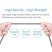 CONCAWAY 2 in 1 Lightning and Micro USB Cable, 3.3FT/1M Tangle Free Nylon Braided Charging/Sync Cables for iPhone/iPod/iPad and micro USB enable devices (silver)