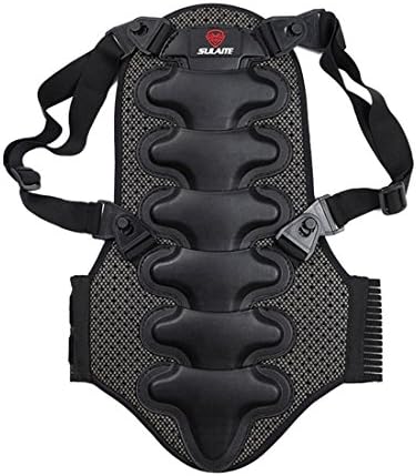 Zhaoke Cycling Chest Back Spine Protector Sports Armor Vest Protective Gear for Skiing Riding Skateboarding