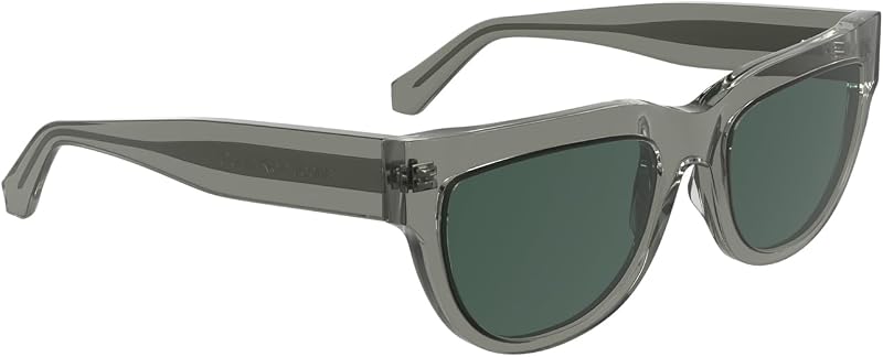 Women's Sunglasses CKJ25600S - Grey To Dark Grey with Solid Green Lens