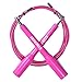 iheartsynergee Pink Speed Rope - (2) Adjustable 10 Ft Cable - Steel Ball Bearings - for Crossfit, MMA, Boxing & Fitness