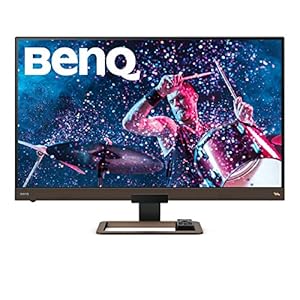 BenQ-EW3280U-32-Inch-4K-UHD-HDRi-Entertainment-Monitor-IPS-USB-C-HDMI-Grey BenQ EW3280U 32 Inch 4K IPS Computer Monitor with Integrated Speakers, Custom Audio Modes, USB-C (PD 60W), FreeSync…