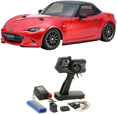Amazon セット商品 タミヤ 1 10 電動rcカーシリーズ No 624 マツダ ロードスター ファインスペック 2 4g 電動rcドライブセット ラジコン ドローン 通販