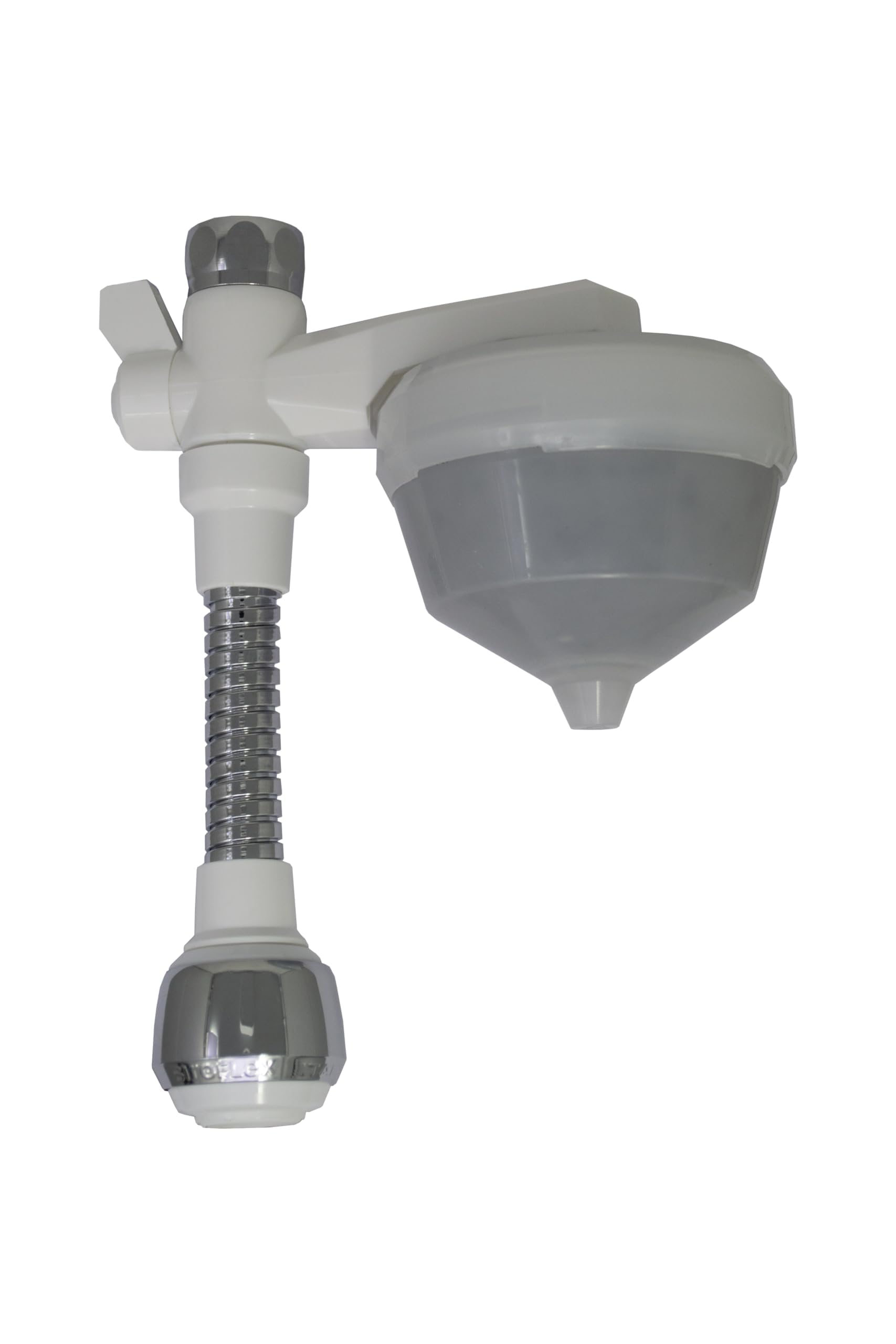 Siroflex 2652/1S Silver UNI 3-A Water Filter for Domestic Use | Drinking Water Treatment Made in Italy with Flexible Aerator Shower Sirius | Water Purifier Tap | Filter Water Purifier Tap